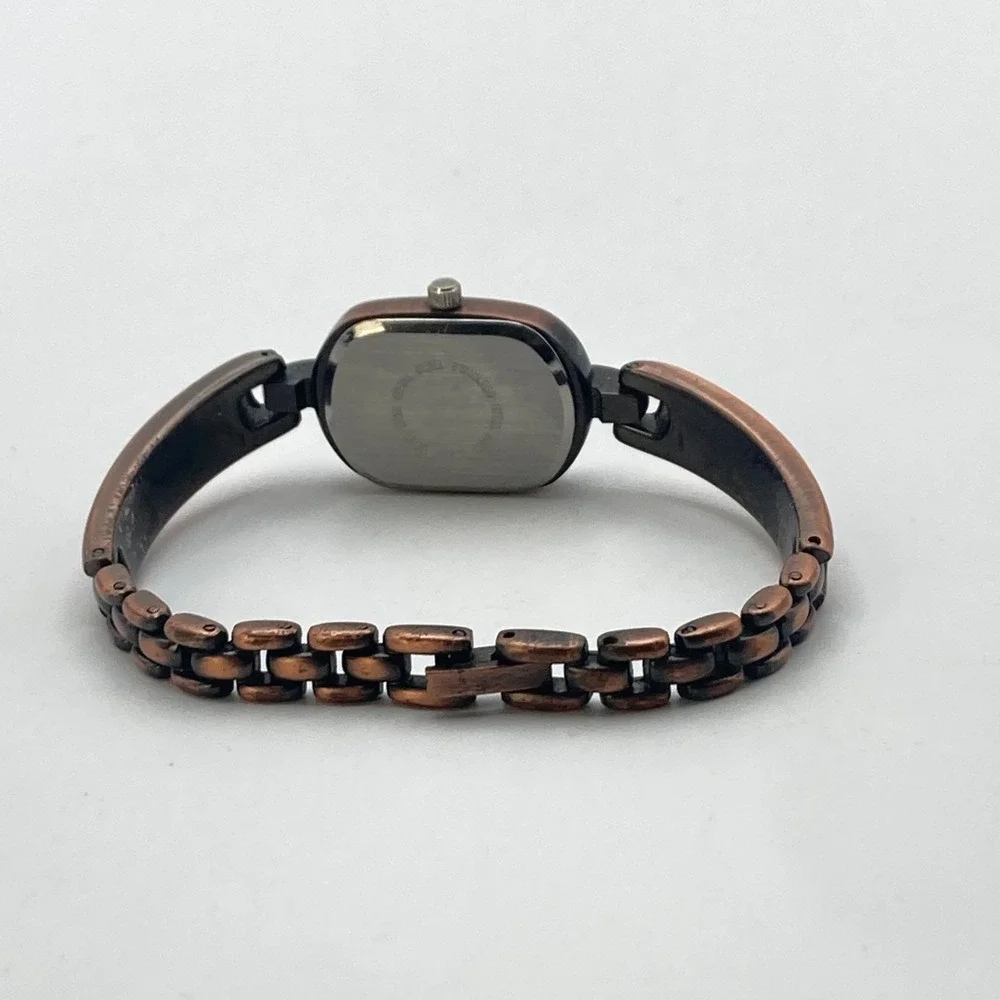 Arenix Women's Watch Copper Tone 18mm Oval New Battery SMALL 6